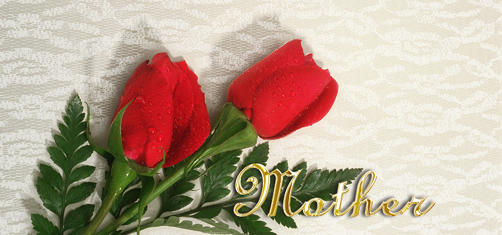 2 Red Roses Mother (Bright Red) PROOF
